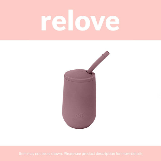 relove ezpz Happy Cup + Straw System in Mauve