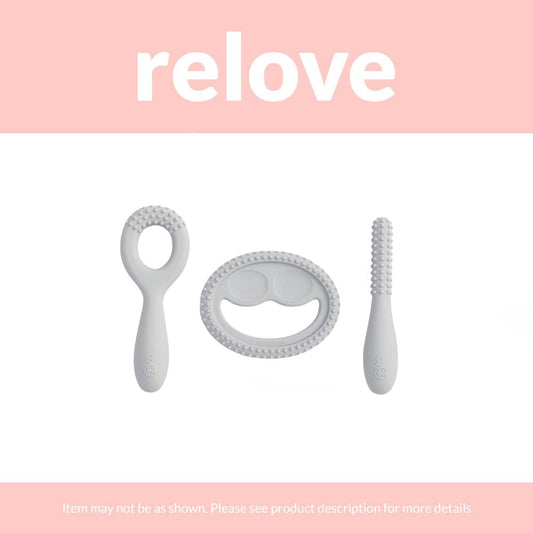 relove ezpz Oral Development Tools (3-pack) in Pewter