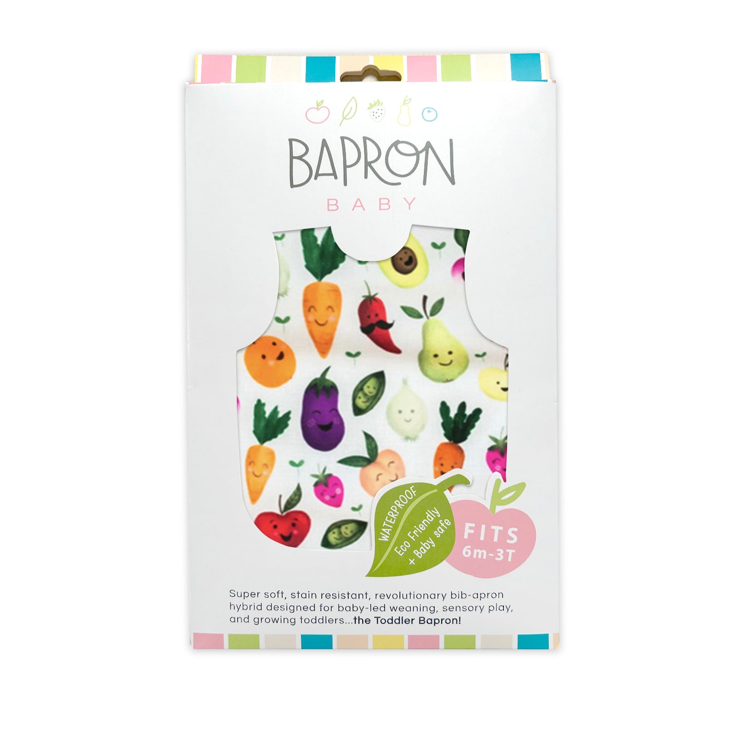 BapronBaby Toddler Bib (6m+) Market Fresh Produce