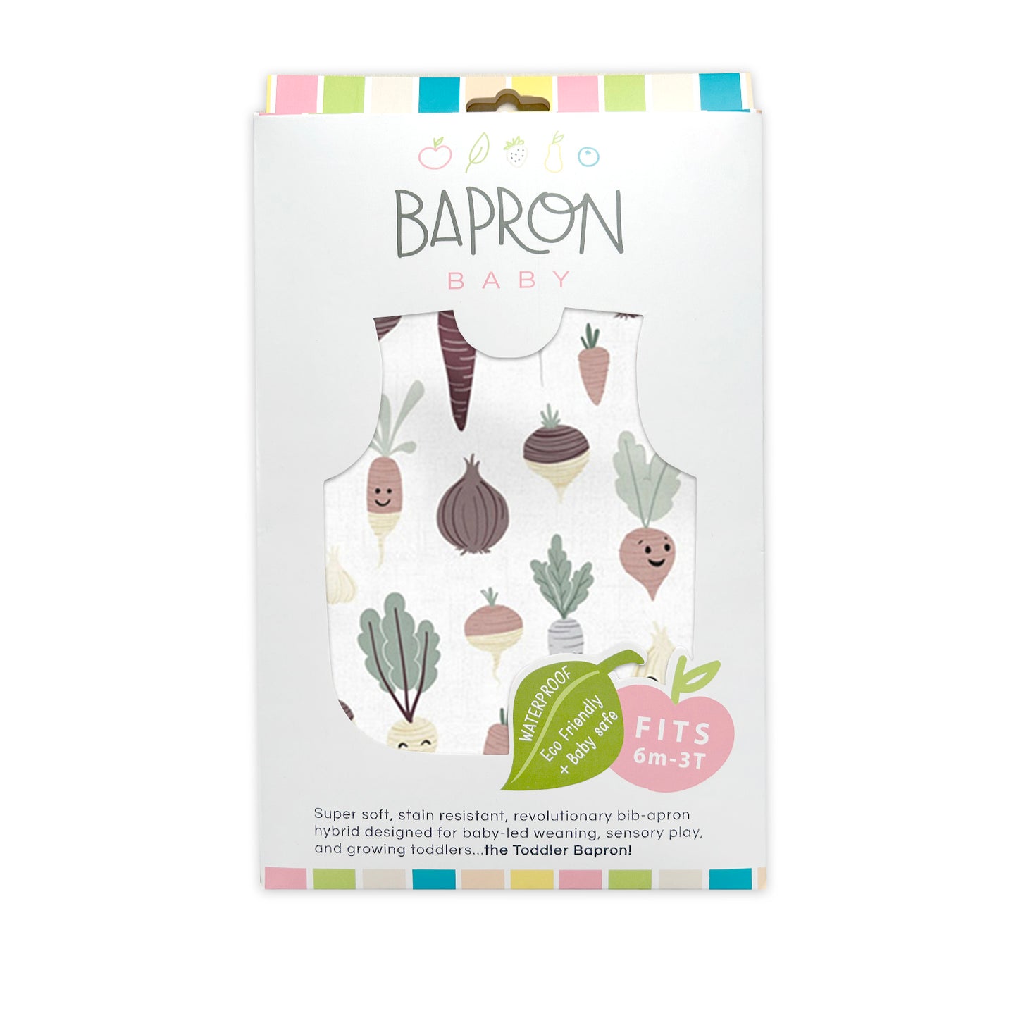 BapronBaby Toddler Bib (6m+) Root Vegetables