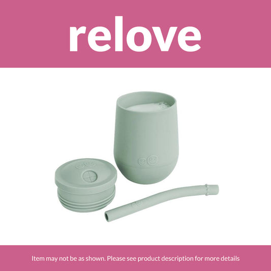relove ezpz Happy Cup + Straw System in Sage