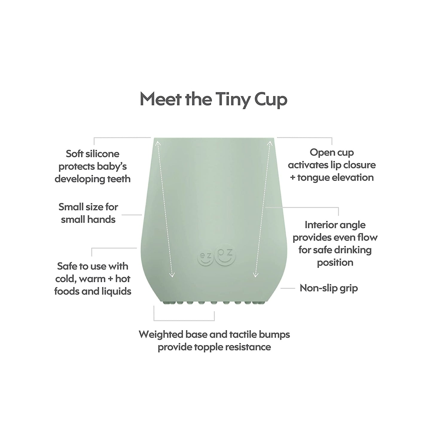 ezpz Tiny Cup Sage