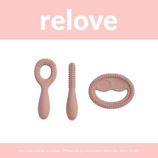 relove ezpz Oral Development Tools (3-pack) in Blush
