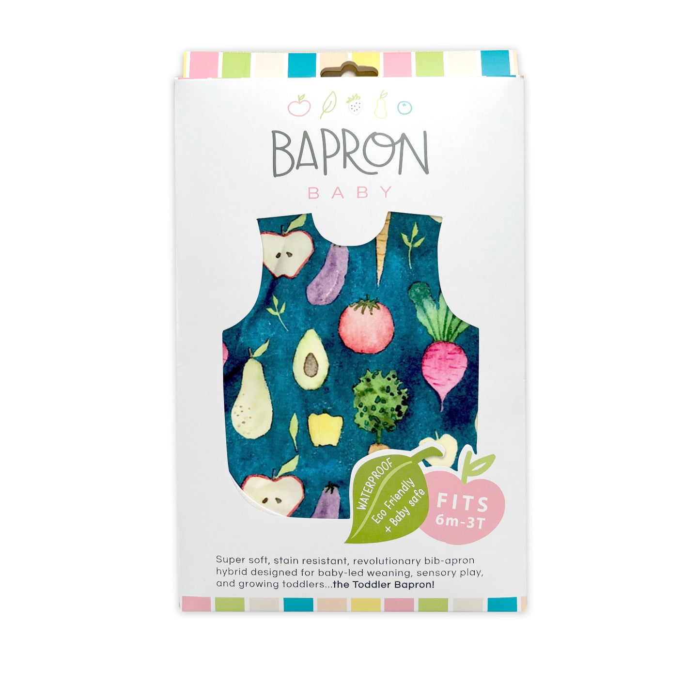 BapronBaby Toddler Bib (6m+) Core Collection Organic Produce