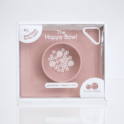 ezpz happy bowl in blush in packaging
