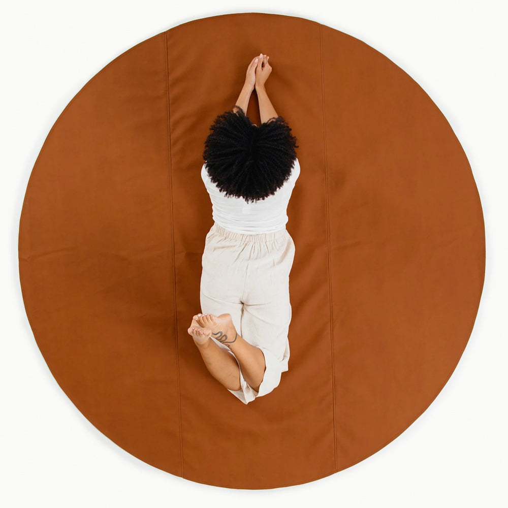 Gathre MAXI CIRCLE Large Leather Mat 80" in Ginger