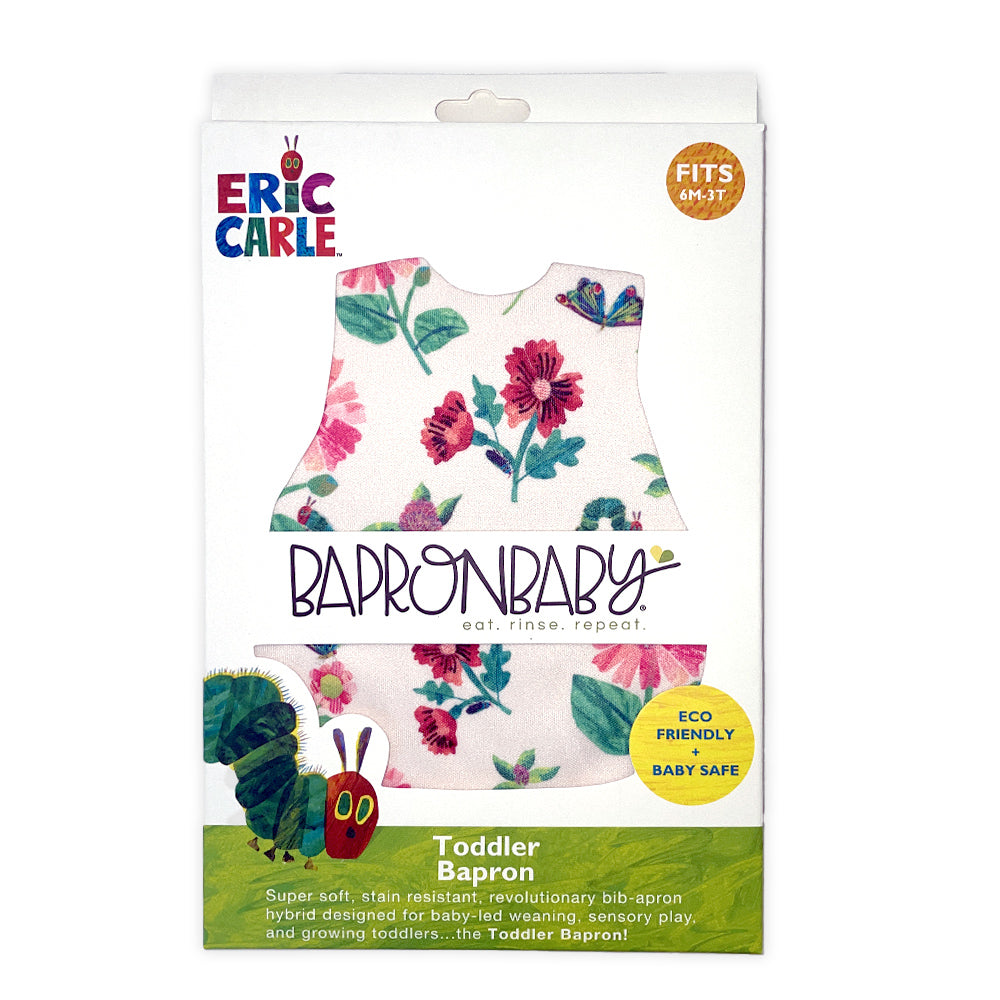 BapronBaby Toddler Bib (6m+) World of Eric Carle - Caterpillar Floral