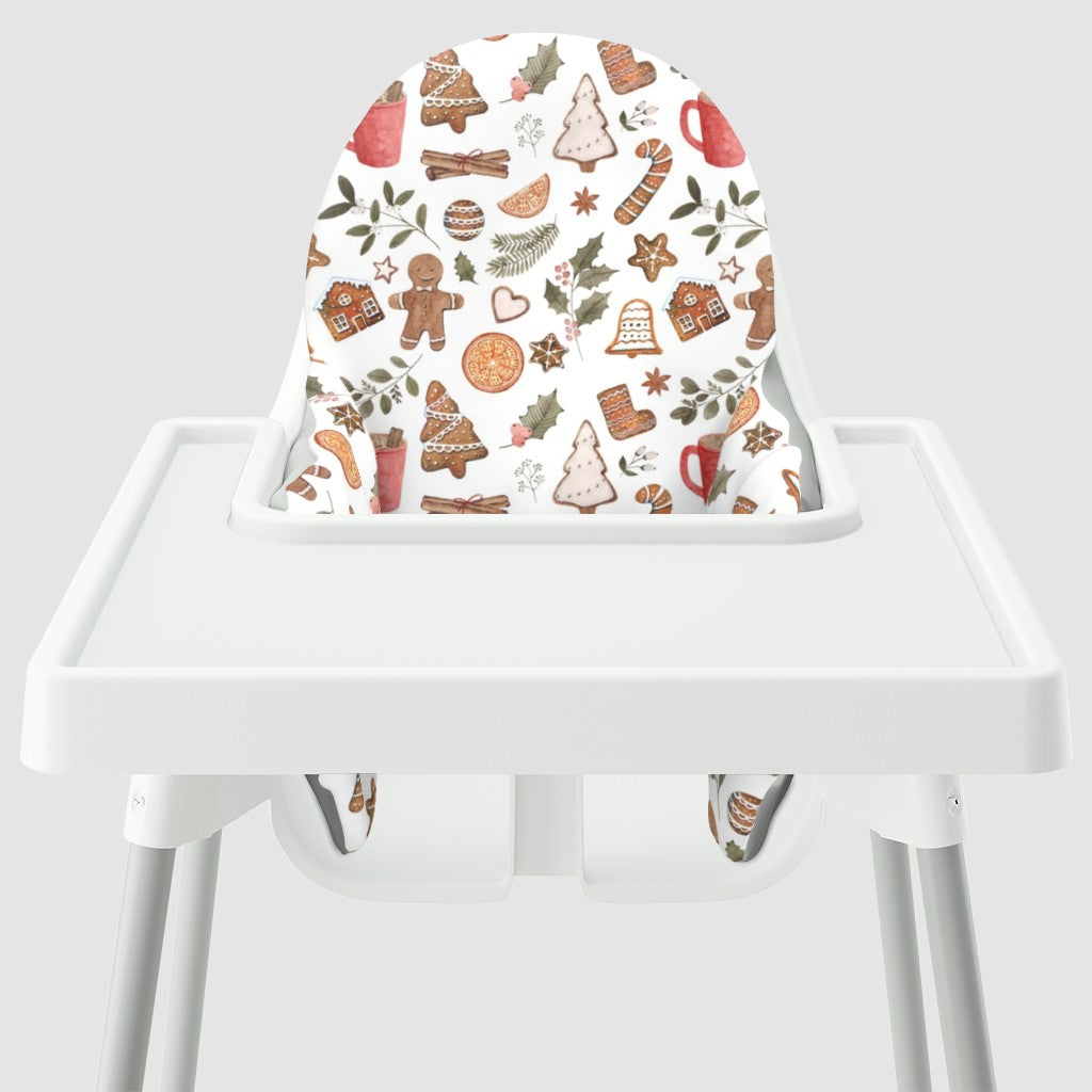 BOGO Yeah Baby Goods High Chair Cover Holiday - Cozy Gingerbread Party