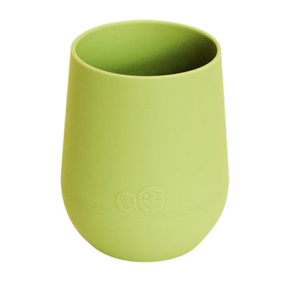 ezpz mini cup in lime, silicone drinking cup for toddler
