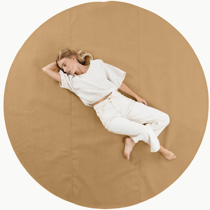 Gathre MAXI CIRCLE Large Leather Mat 80" in Camel