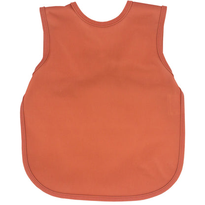 Bapron baby apron in minimalist copper, solid orange colour