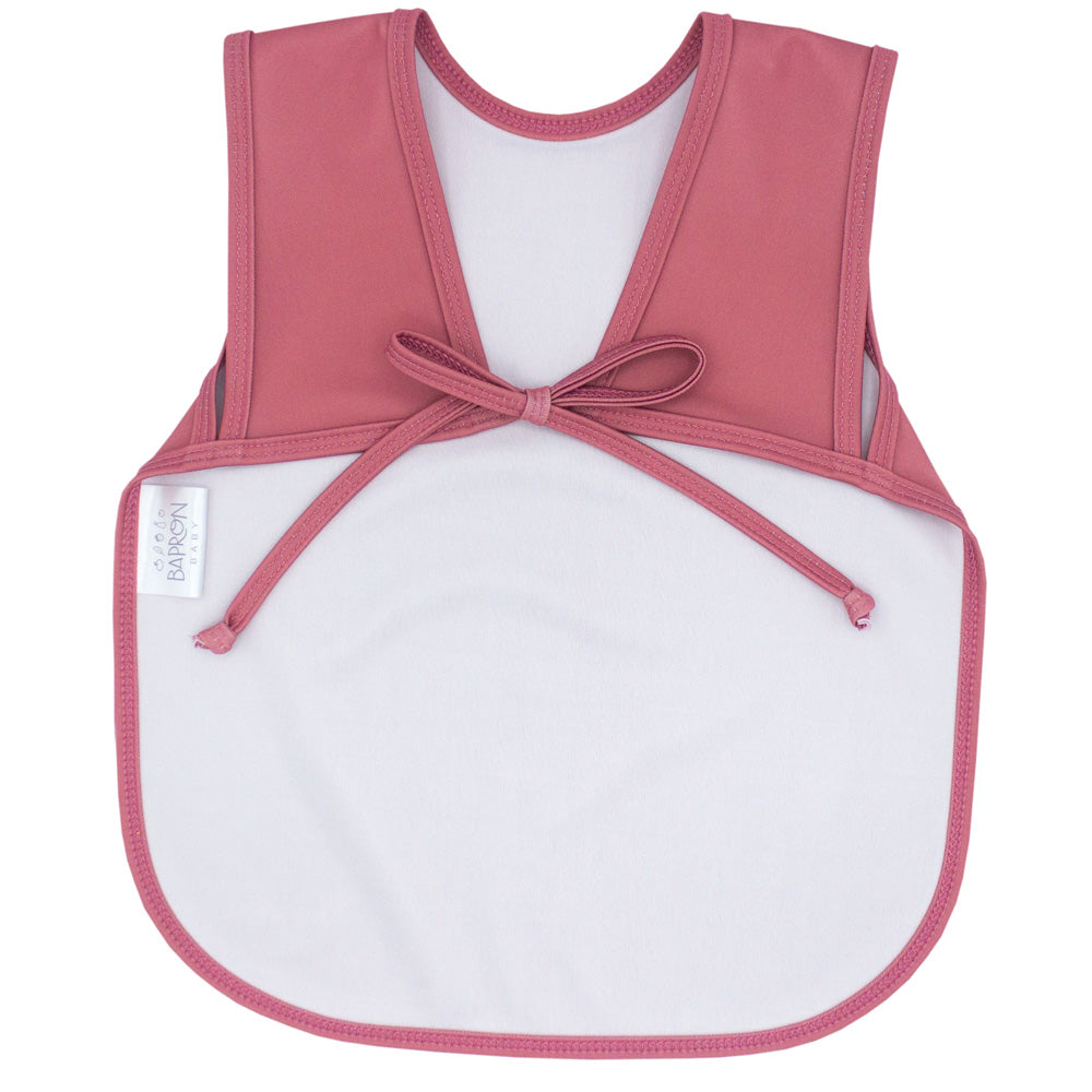 Back of bapron apron in minimalist blush, light pink