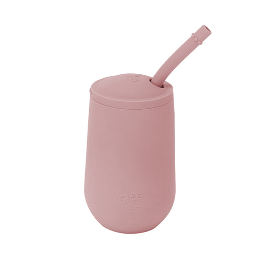 ezpz Happy Cup + Straw System in Blush