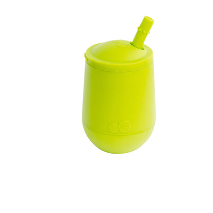 ezpz cup and straw training system in lime