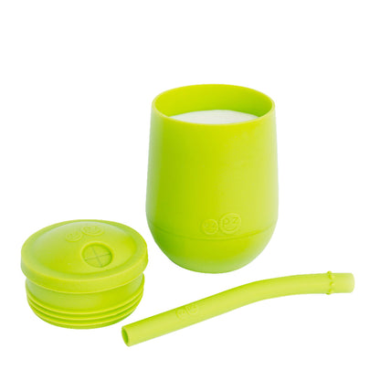ezpz cup and straw training system in lime