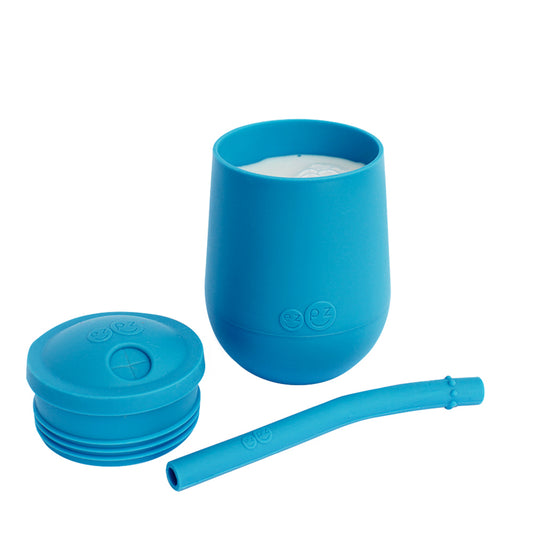 ezpz Mini Cup + Straw Training System in Blue