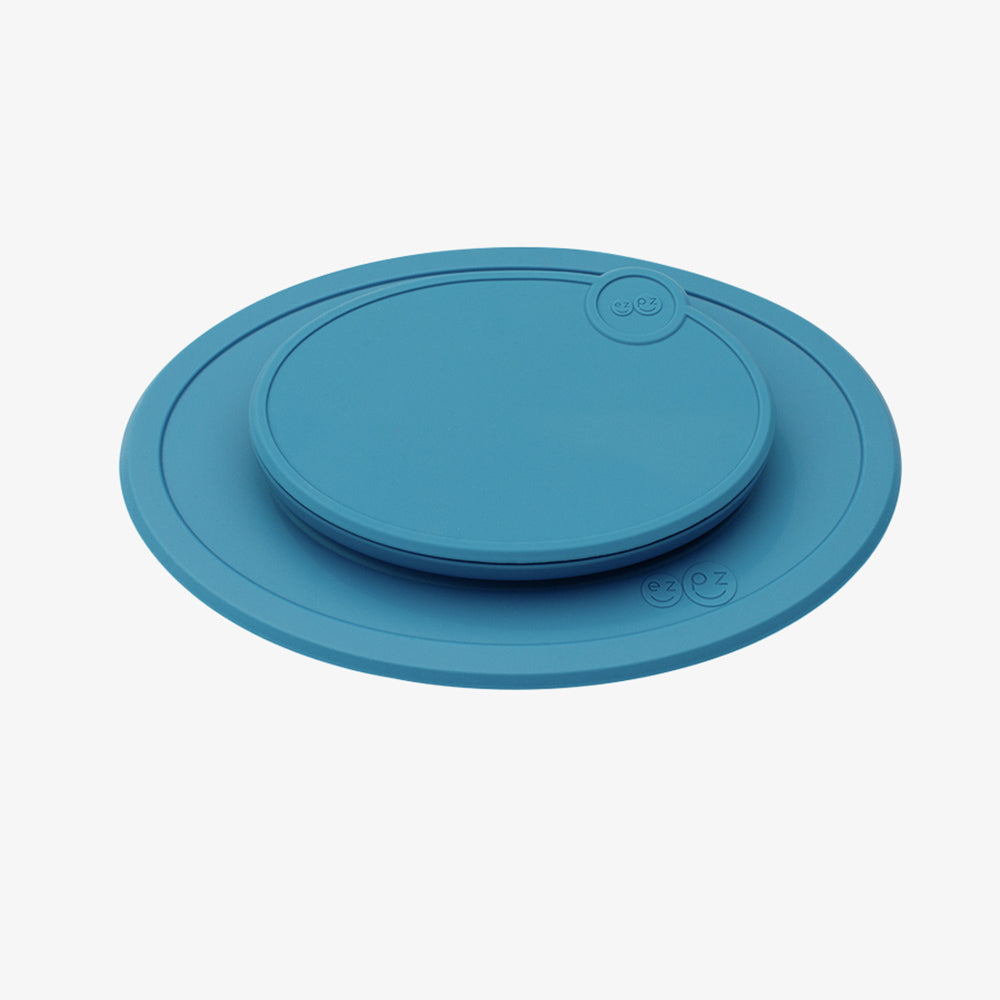 ezpz mini mat and lid in blue