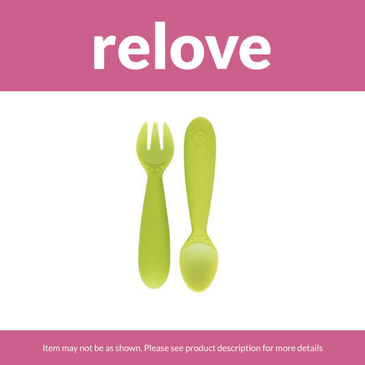 relove ezpz Mini Utensils (Fork + Spoon) in Lime