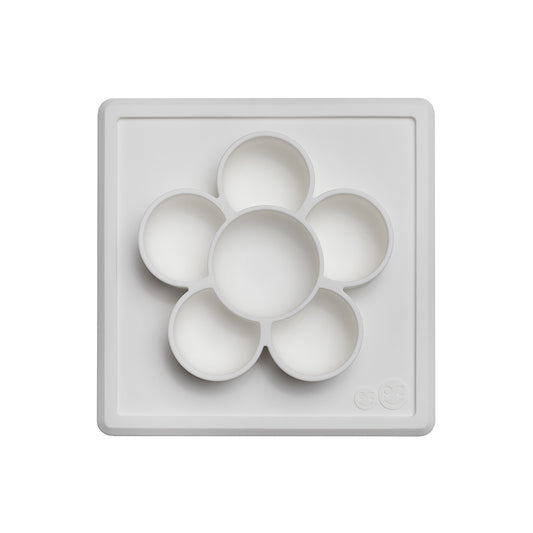 ezpz mini playmat in cream, flower shaped mat for crafting